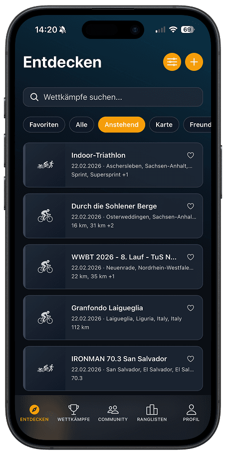 Finde dein nächstes Rennen - 1